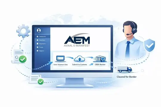 eManifest software for cross-border trucking
